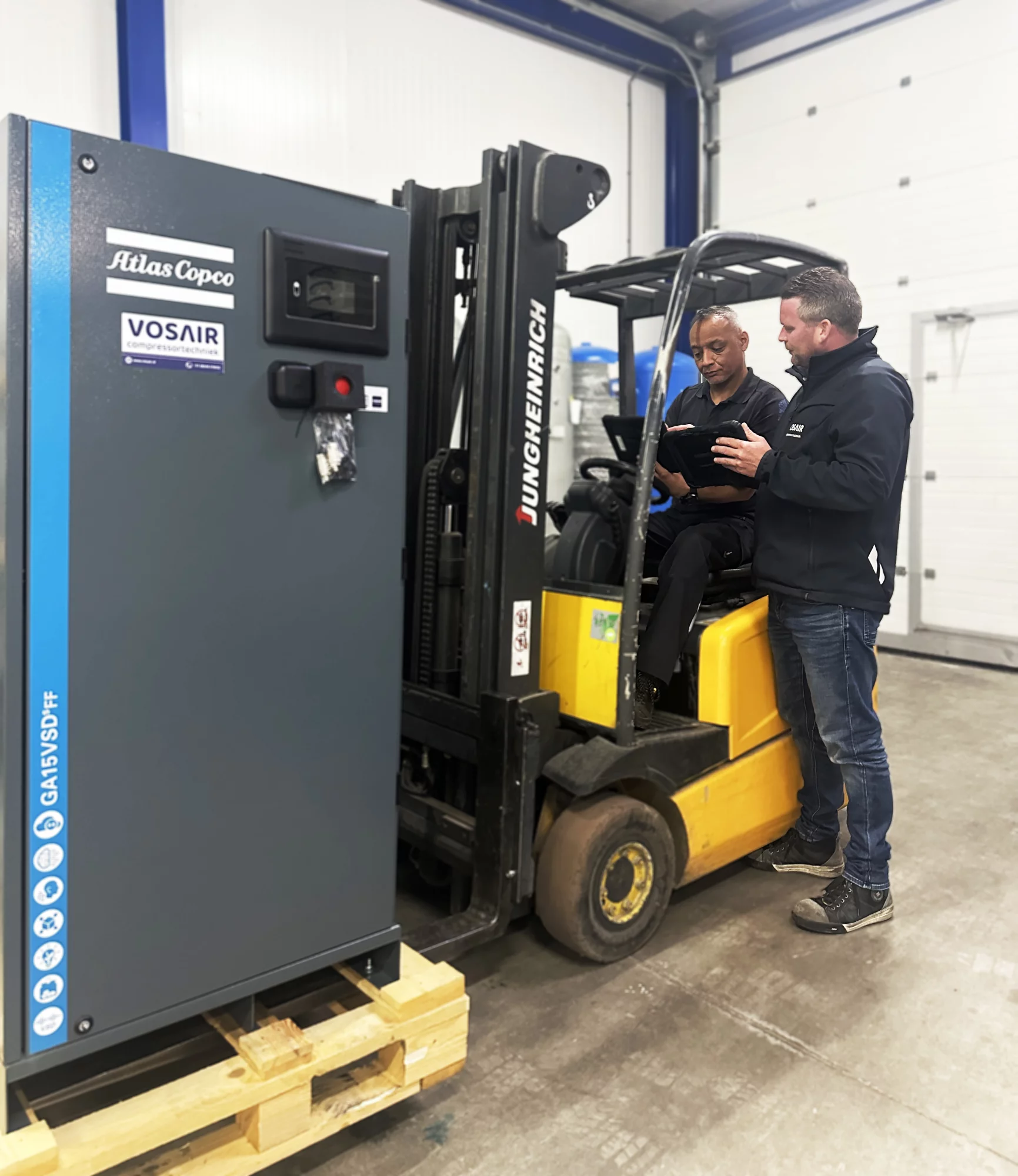 Roy Linneman Magazijn Compressor onderdelen Atlas Copco compressor