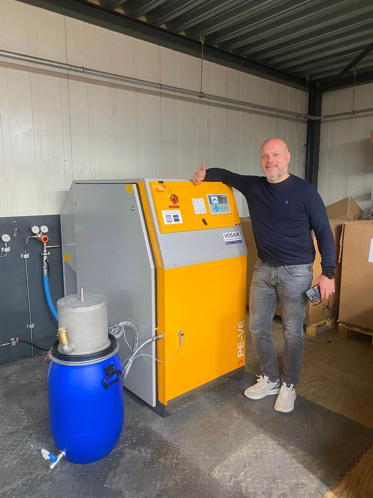 Stikstofcompressor bij Springmasters