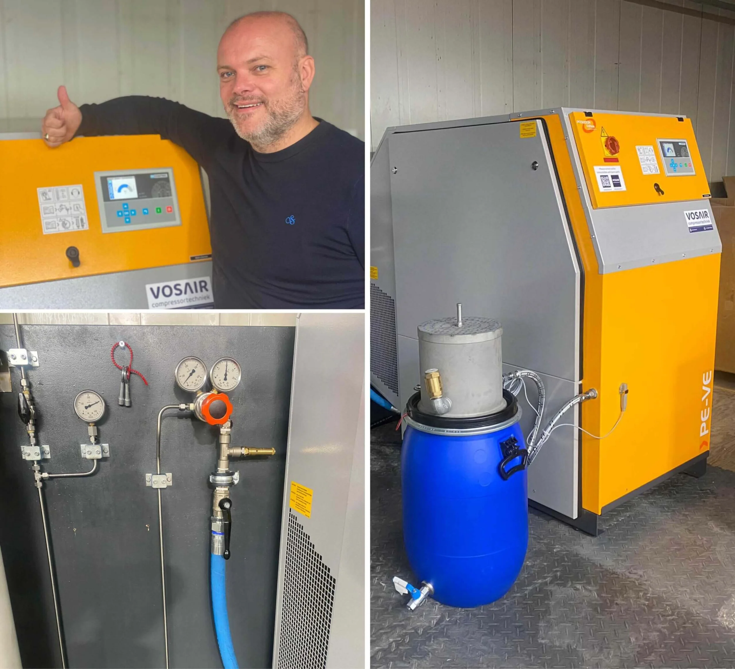 PE-VE compressor Springmasters stikstofcompressor