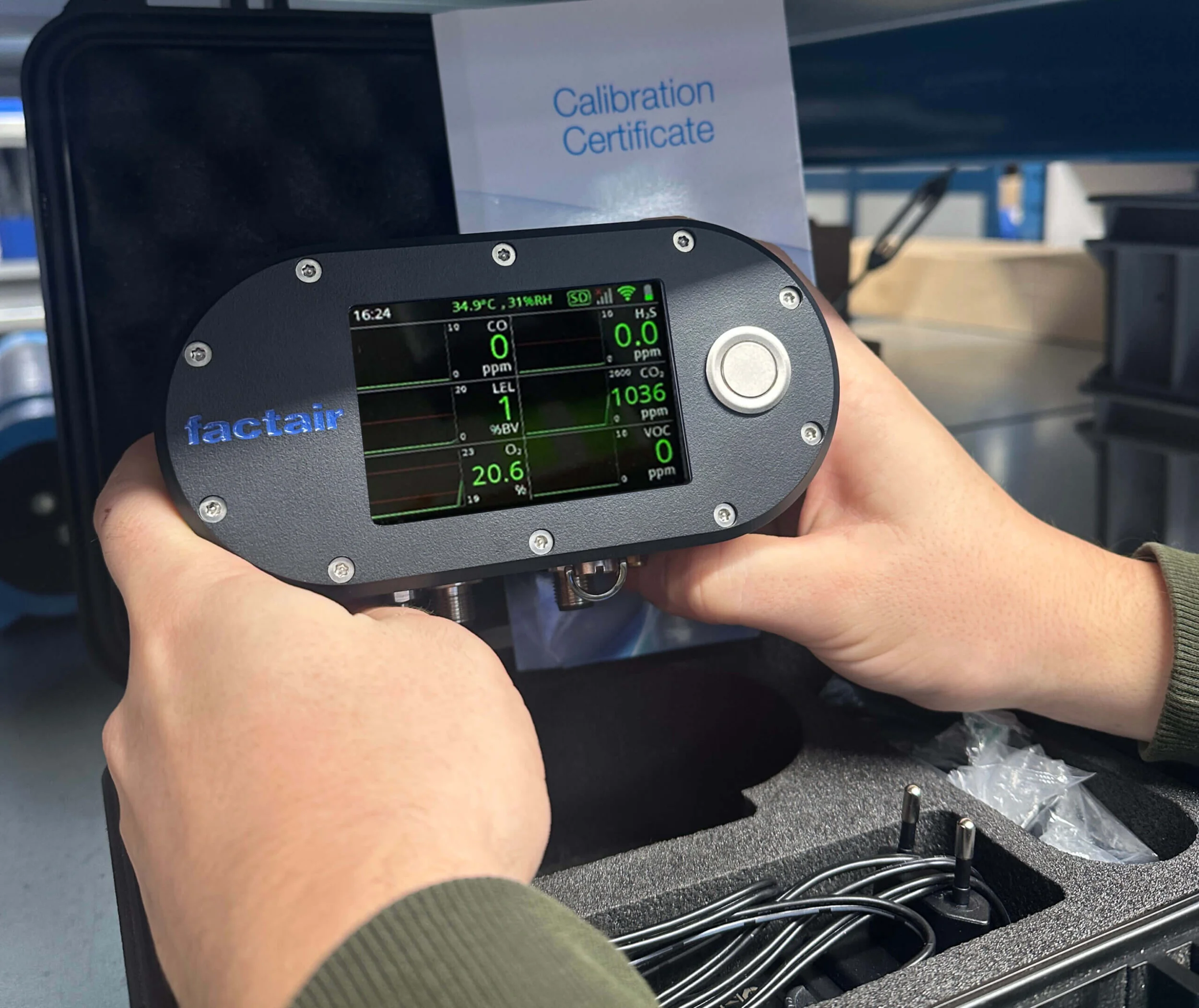 Lage druk luchtmeetsysteem