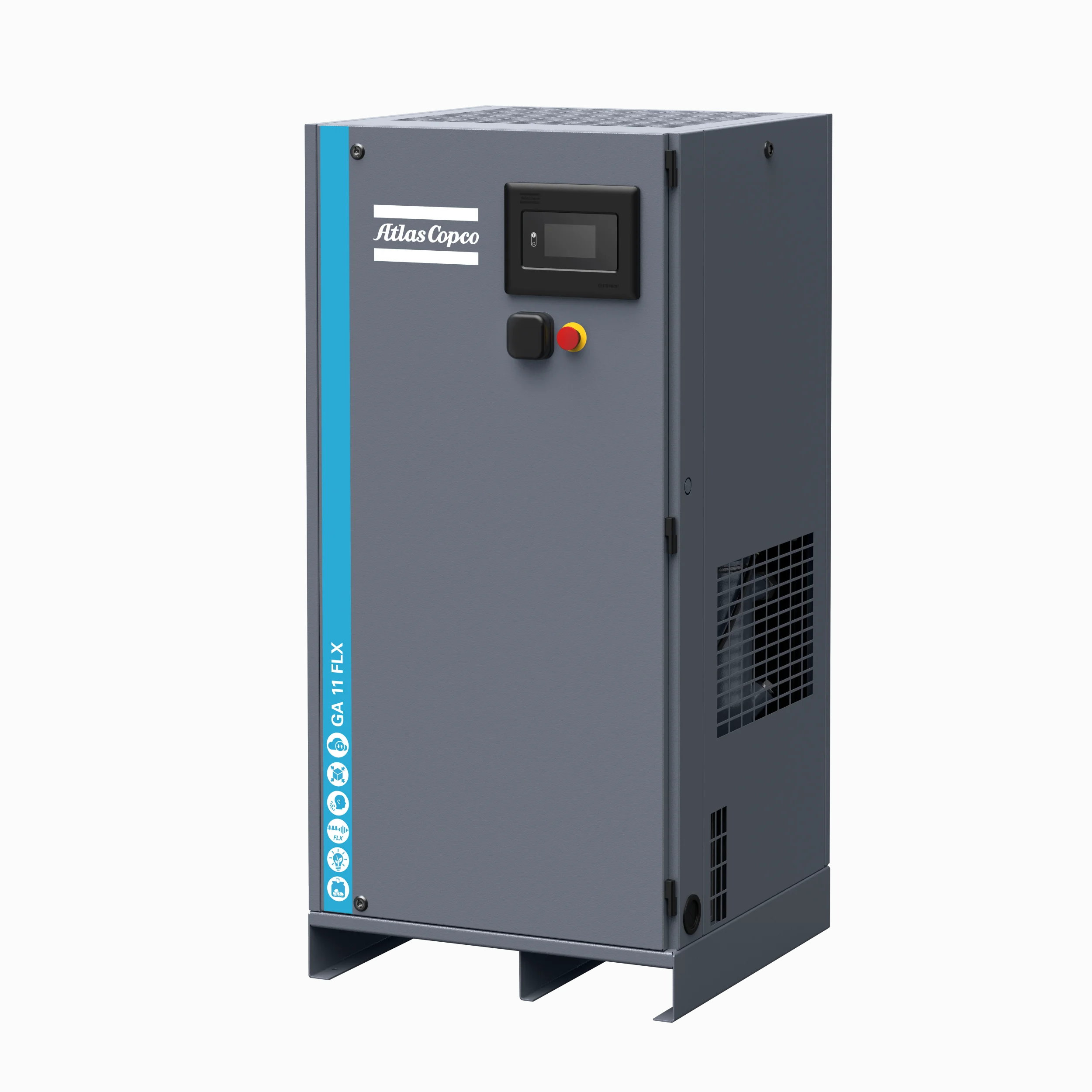 GA 11 FLX Oil-injected dual speed compressor Atlas Copco - Vosair