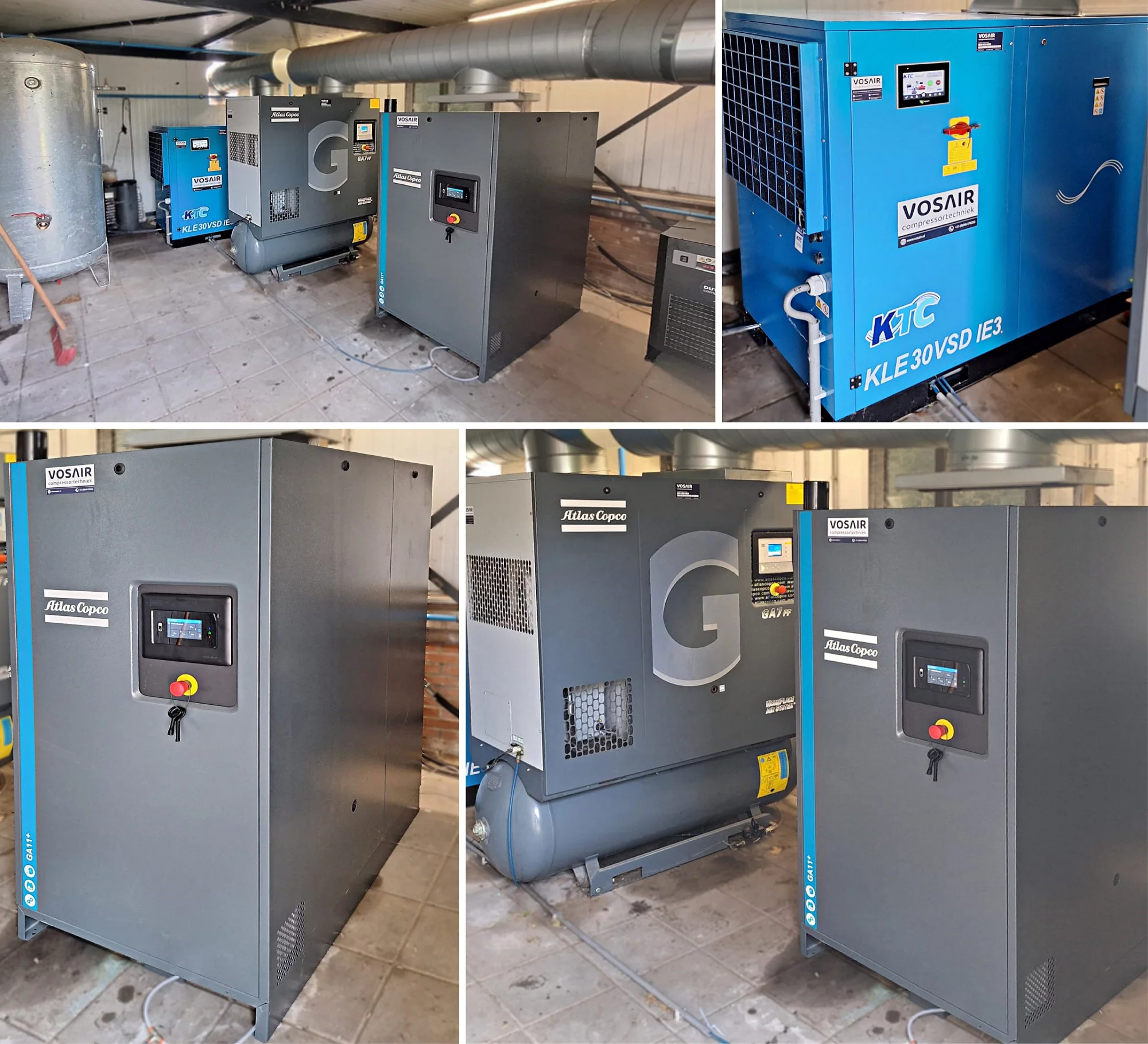 Duurzame persluchtoplossing voor 3D-printing
Persluchtketel
Koeldroger
Atlas Copco compressor
KTC compressor